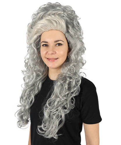 Wigs2you H-7151 コスプレウィッグ レディース グレー ビーハイブウィッグ フルウィッグ レトロスタイル 耐熱ファイバー ヴィンテージ風 ボリュームヘア ハロウィン 仮装 テーマパーティー イベント