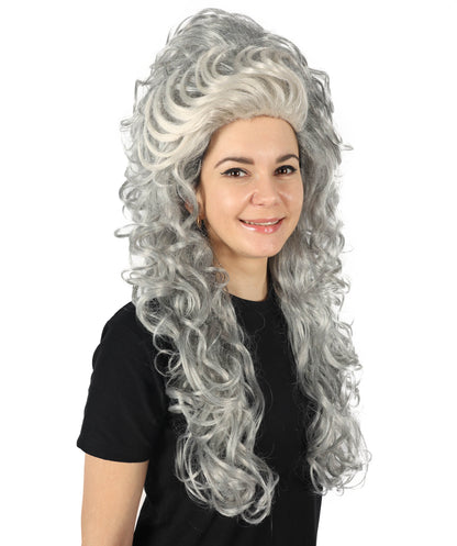 Wigs2you H-7151 コスプレウィッグ レディース グレー ビーハイブウィッグ フルウィッグ レトロスタイル 耐熱ファイバー ヴィンテージ風 ボリュームヘア ハロウィン 仮装 テーマパーティー イベント