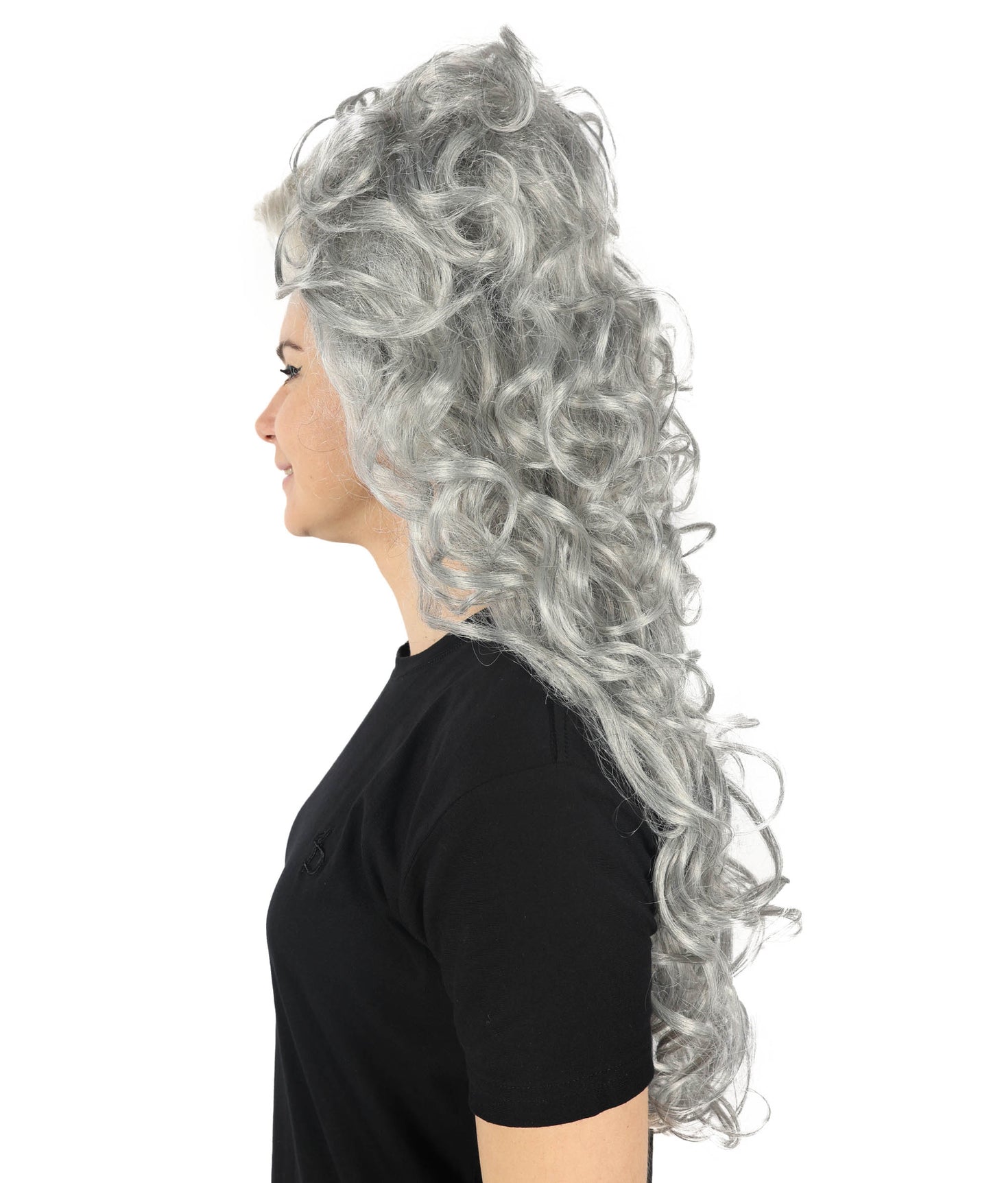 Wigs2you H-7151 コスプレウィッグ レディース グレー ビーハイブウィッグ フルウィッグ レトロスタイル 耐熱ファイバー ヴィンテージ風 ボリュームヘア ハロウィン 仮装 テーマパーティー イベント