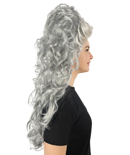 Wigs2you H-7151 コスプレウィッグ レディース グレー ビーハイブウィッグ フルウィッグ レトロスタイル 耐熱ファイバー ヴィンテージ風 ボリュームヘア ハロウィン 仮装 テーマパーティー イベント