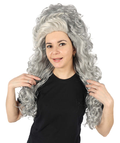 Wigs2you H-7151 コスプレウィッグ レディース グレー ビーハイブウィッグ フルウィッグ レトロスタイル 耐熱ファイバー ヴィンテージ風 ボリュームヘア ハロウィン 仮装 テーマパーティー イベント