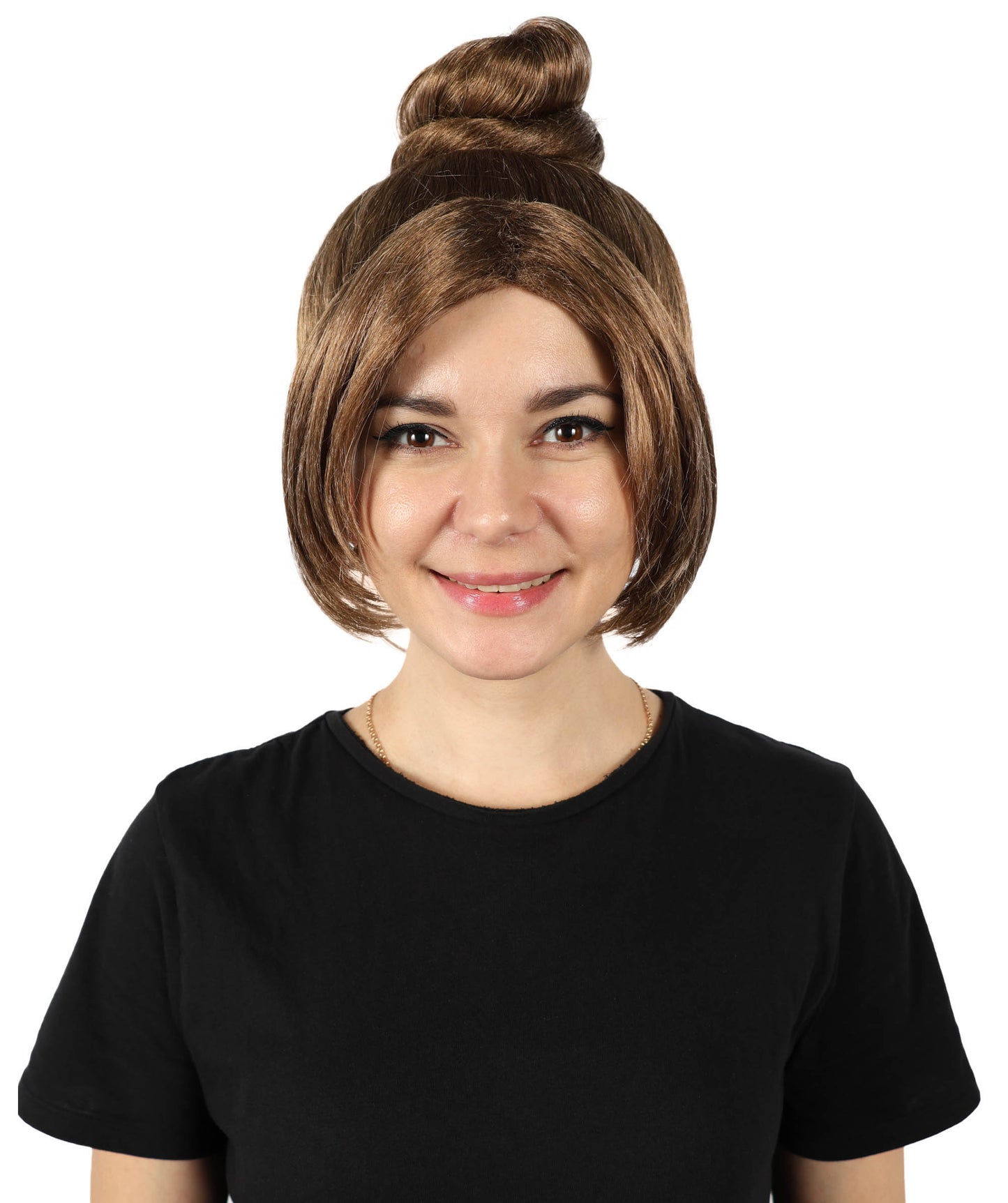 Wigs2you H-7153コスプレウィッグ レディース ブラウン ゴシック風 ヴィクトリアン風 フルウィッグ まとめ髪 シニヨン 前髪付き 耐熱ファイバー クラシックスタイル ハロウィン 仮装 舞台 イベント