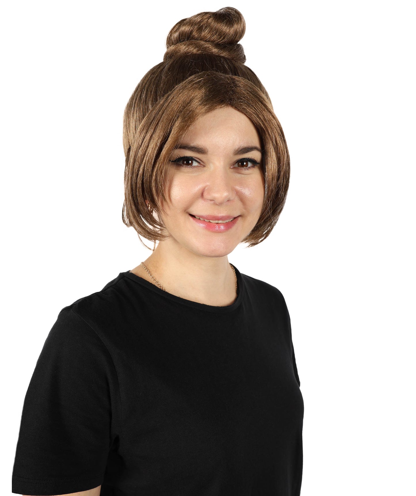 Wigs2you H-7153コスプレウィッグ レディース ブラウン ゴシック風 ヴィクトリアン風 フルウィッグ まとめ髪 シニヨン 前髪付き 耐熱ファイバー クラシックスタイル ハロウィン 仮装 舞台 イベント