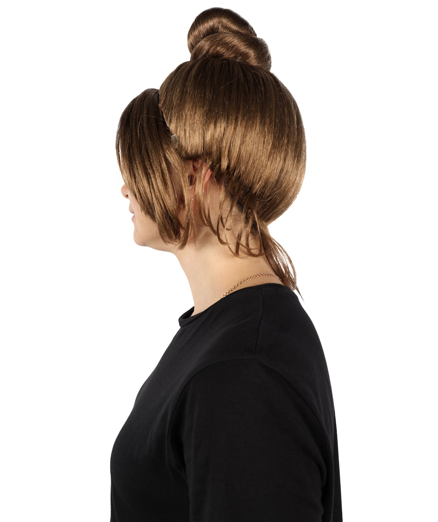 Wigs2you H-7153コスプレウィッグ レディース ブラウン ゴシック風 ヴィクトリアン風 フルウィッグ まとめ髪 シニヨン 前髪付き 耐熱ファイバー クラシックスタイル ハロウィン 仮装 舞台 イベント