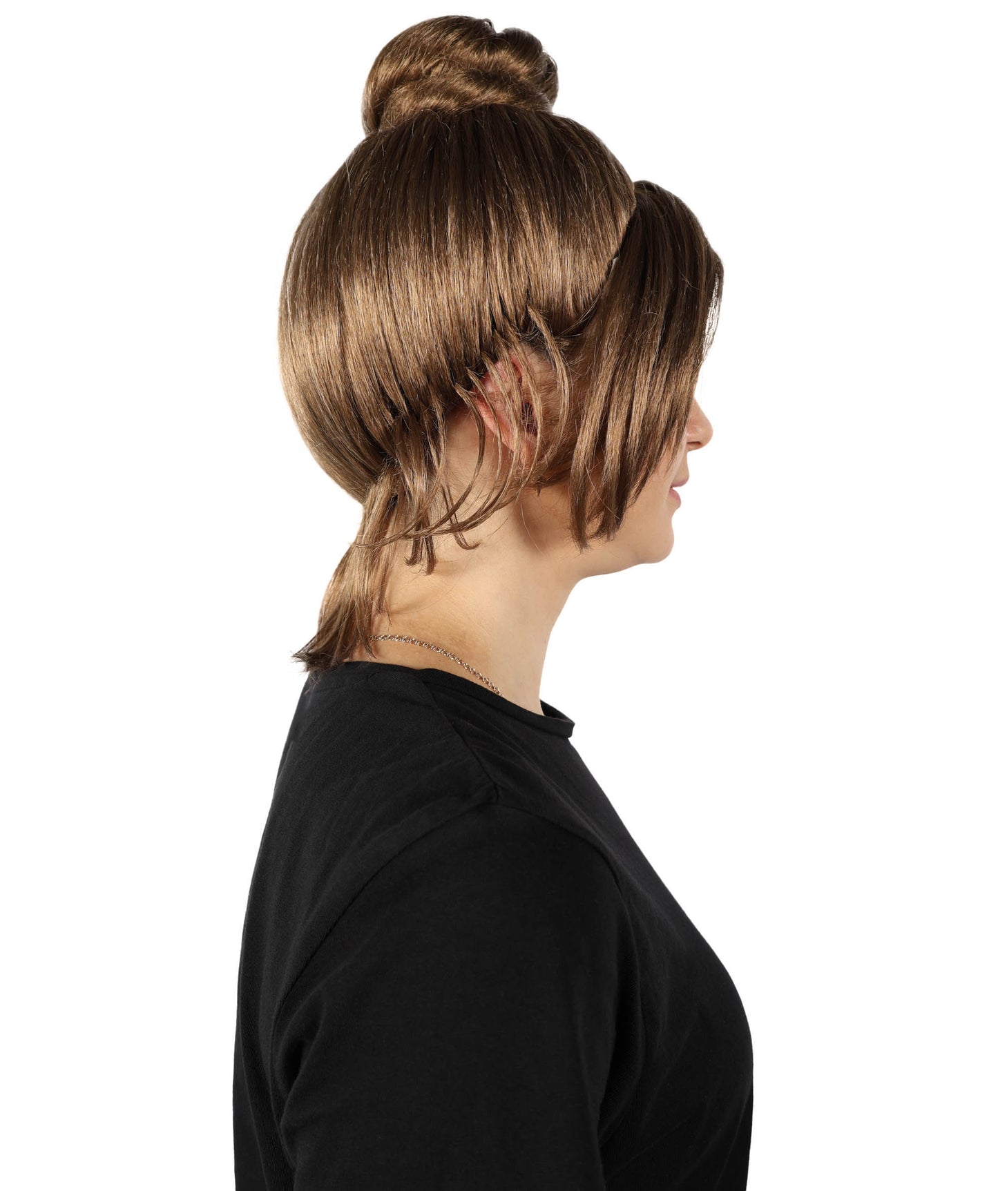 Wigs2you H-7153コスプレウィッグ レディース ブラウン ゴシック風 ヴィクトリアン風 フルウィッグ まとめ髪 シニヨン 前髪付き 耐熱ファイバー クラシックスタイル ハロウィン 仮装 舞台 イベント