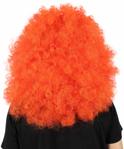 Wigs2you H-7158 女性用 ニコラ レッド ボリュームのあるアフロカーリーウィッグ | ロング合成レースフロントウィッグ | コスプレ、ドラァグ、ディスコ、イベント用のボリュームヘアパーティウィッグ