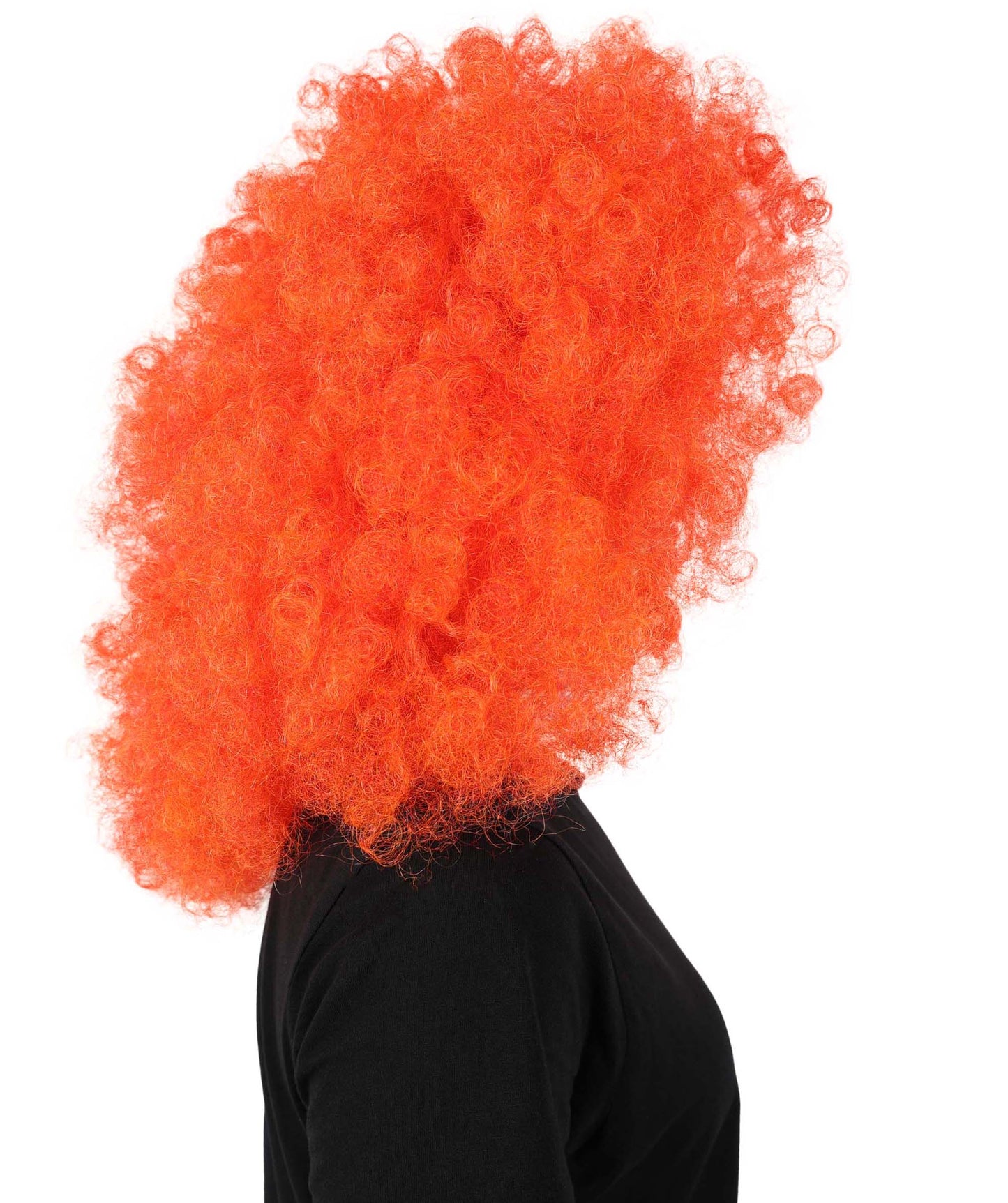 Wigs2you H-7158 女性用 ニコラ レッド ボリュームのあるアフロカーリーウィッグ | ロング合成レースフロントウィッグ | コスプレ、ドラァグ、ディスコ、イベント用のボリュームヘアパーティウィッグ