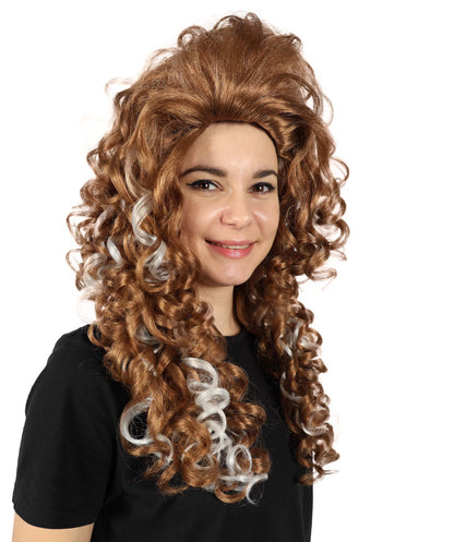 Wigs2you H-7161レディース ブラウン＆ブロンド グラデーション ロングカーリーウィッグ | ボリュームスタイル 合成繊維 フルウィッグ | コスプレ・ハロウィン・イベント・普段使い用