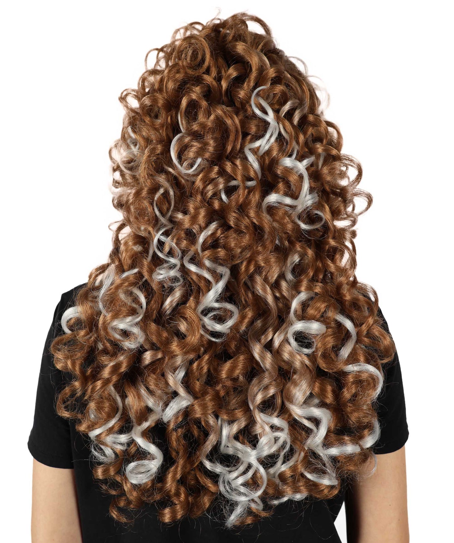 Wigs2you H-7161レディース ブラウン＆ブロンド グラデーション ロングカーリーウィッグ | ボリュームスタイル 合成繊維 フルウィッグ | コスプレ・ハロウィン・イベント・普段使い用