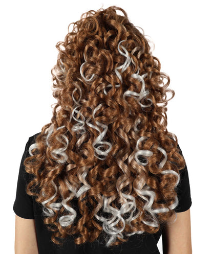 Wigs2you H-7161レディース ブラウン＆ブロンド グラデーション ロングカーリーウィッグ | ボリュームスタイル 合成繊維 フルウィッグ | コスプレ・ハロウィン・イベント・普段使い用