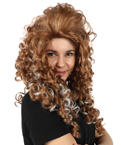 Wigs2you H-7161レディース ブラウン＆ブロンド グラデーション ロングカーリーウィッグ | ボリュームスタイル 合成繊維 フルウィッグ | コスプレ・ハロウィン・イベント・普段使い用