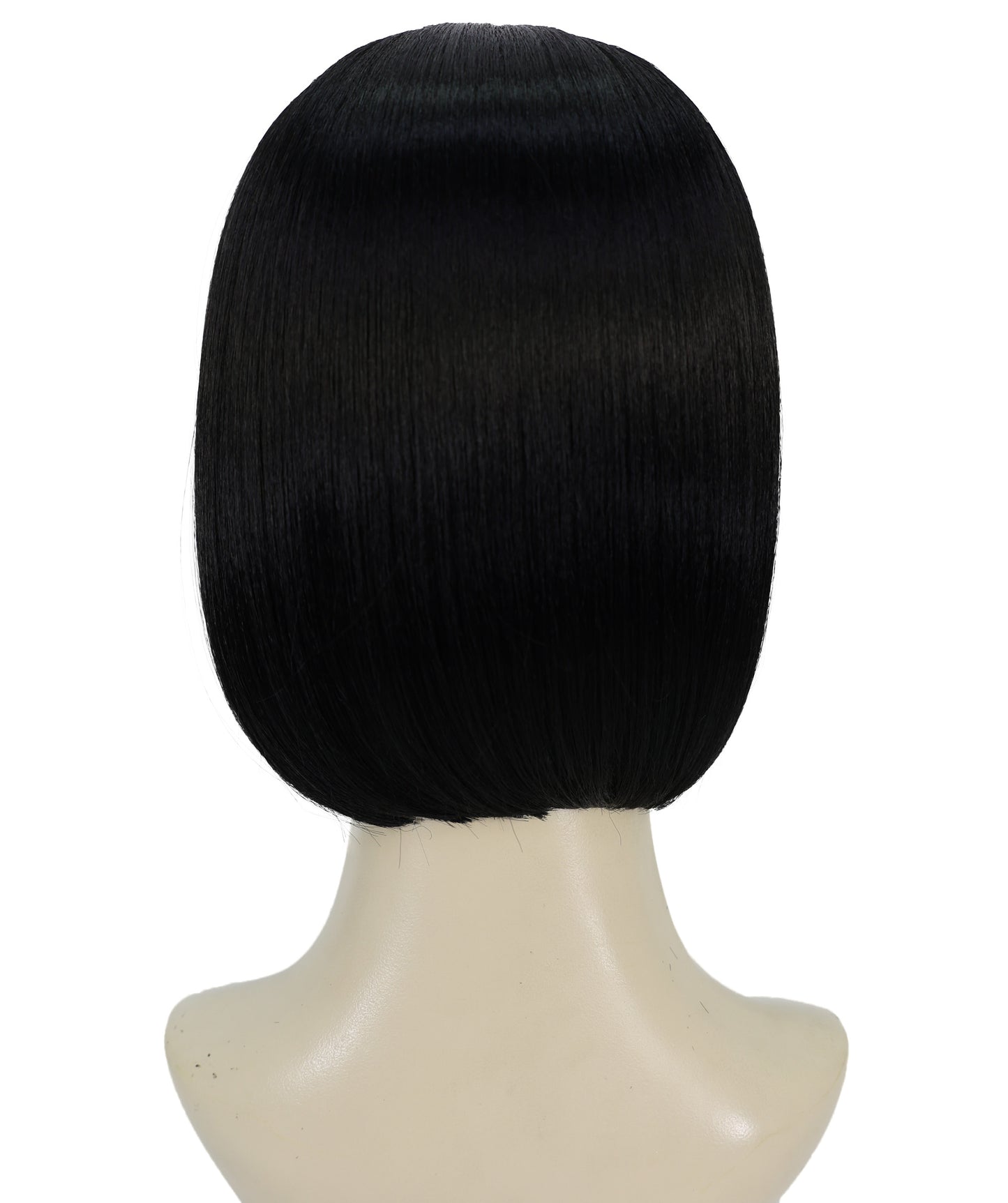 Wigs2you H-7164レディース ブラック ショートストレートウィッグ | 軽量 合成繊維 フルウィッグ | コスプレ・ハロウィン・テーマパーティー・イベント用