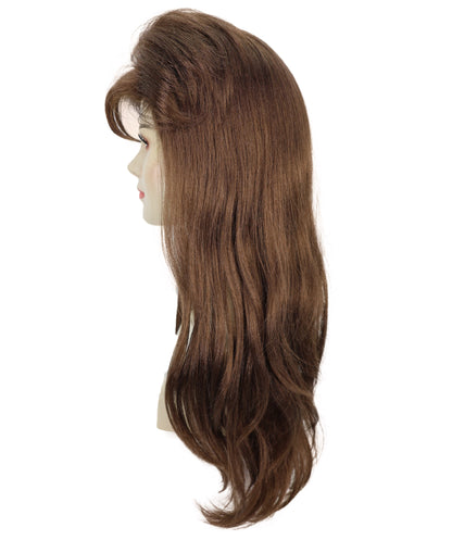 Wigs2you H-7166レディース マホガニーブラウン レイヤーウィッグ 前髪付き | 軽量 合成繊維 フルウィッグ | レトロスタイル コスプレ・ハロウィン・テーマパーティー・イベント用