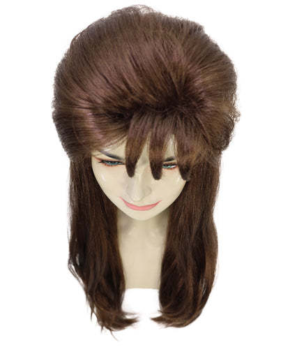 Wigs2you H-7166レディース マホガニーブラウン レイヤーウィッグ 前髪付き | 軽量 合成繊維 フルウィッグ | レトロスタイル コスプレ・ハロウィン・テーマパーティー・イベント用