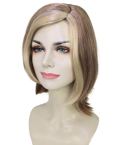 Wigs2you H-7167 女性用ショートレイヤードストレートマルチウィッグ、調節可能な軽量合成繊維、ハロウィンコスプレやレトロイベントに最適