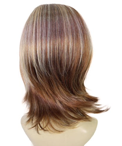 Wigs2you H-7167 女性用ショートレイヤードストレートマルチウィッグ、調節可能な軽量合成繊維、ハロウィンコスプレやレトロイベントに最適