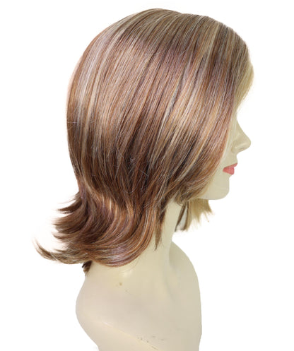Wigs2you H-7167 女性用ショートレイヤードストレートマルチウィッグ、調節可能な軽量合成繊維、ハロウィンコスプレやレトロイベントに最適