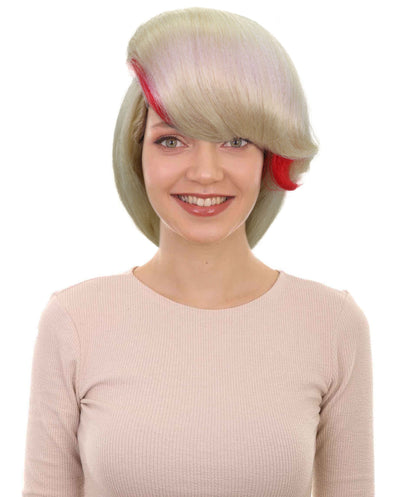 Wigs2you H-7171レディース ロングブロンド ポニーテールウィッグ 前髪付き | 難燃性 合成繊維 フルウィッグ | コスプレ・ハロウィン・イベント・パーティー用