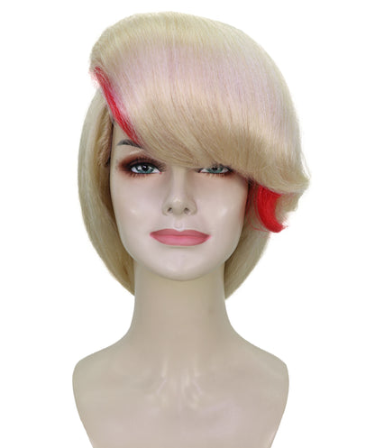 Wigs2you H-7171レディース ロングブロンド ポニーテールウィッグ 前髪付き | 難燃性 合成繊維 フルウィッグ | コスプレ・ハロウィン・イベント・パーティー用
