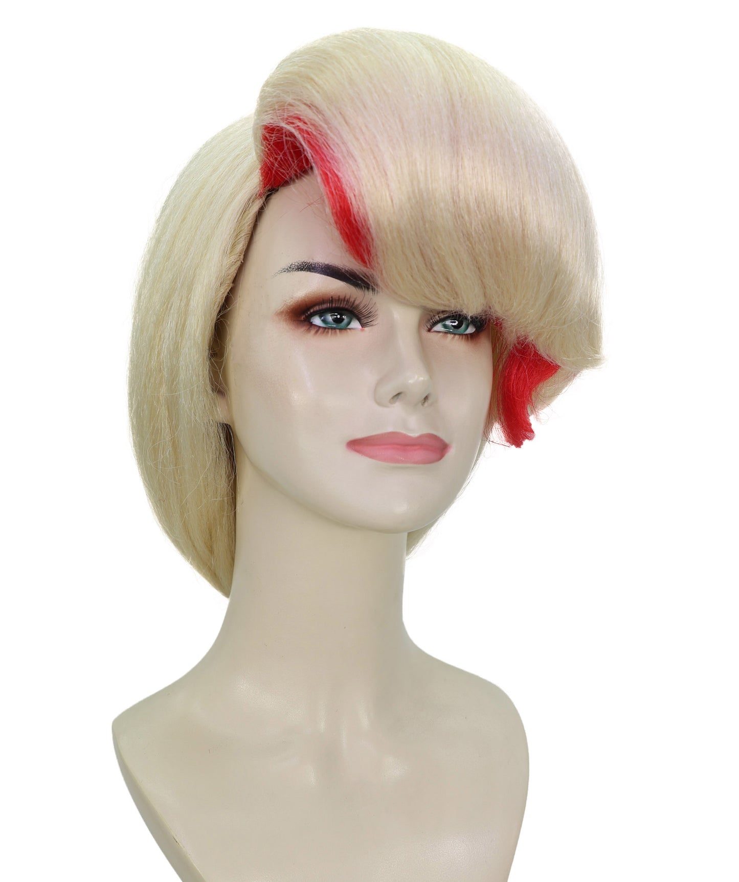 Wigs2you H-7171レディース ロングブロンド ポニーテールウィッグ 前髪付き | 難燃性 合成繊維 フルウィッグ | コスプレ・ハロウィン・イベント・パーティー用