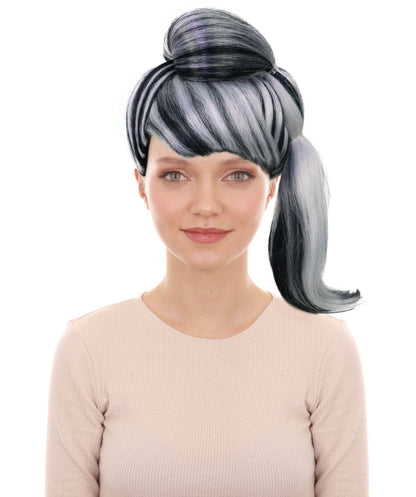 Wigs2you H-7173レディース ハイライト入り ハイポニーテールウィッグ 毛先カール | 難燃性 合成繊維 フルウィッグ | コスプレ・ハロウィン・イベント・パーティー用