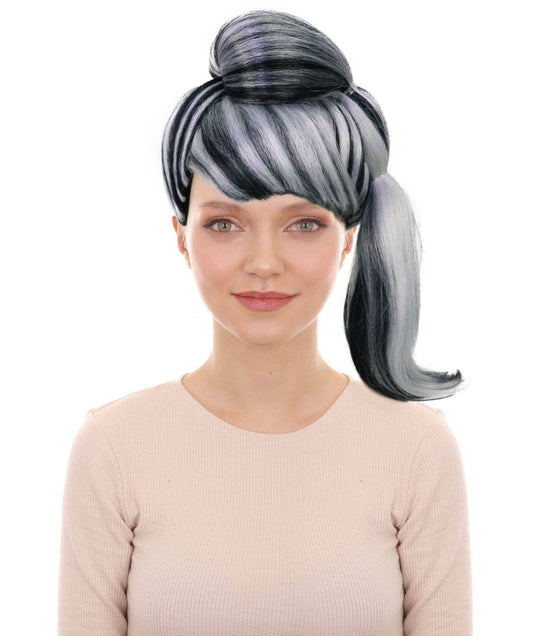 Wigs2you H-7173レディース ハイライト入り ハイポニーテールウィッグ 毛先カール | 難燃性 合成繊維 フルウィッグ | コスプレ・ハロウィン・イベント・パーティー用