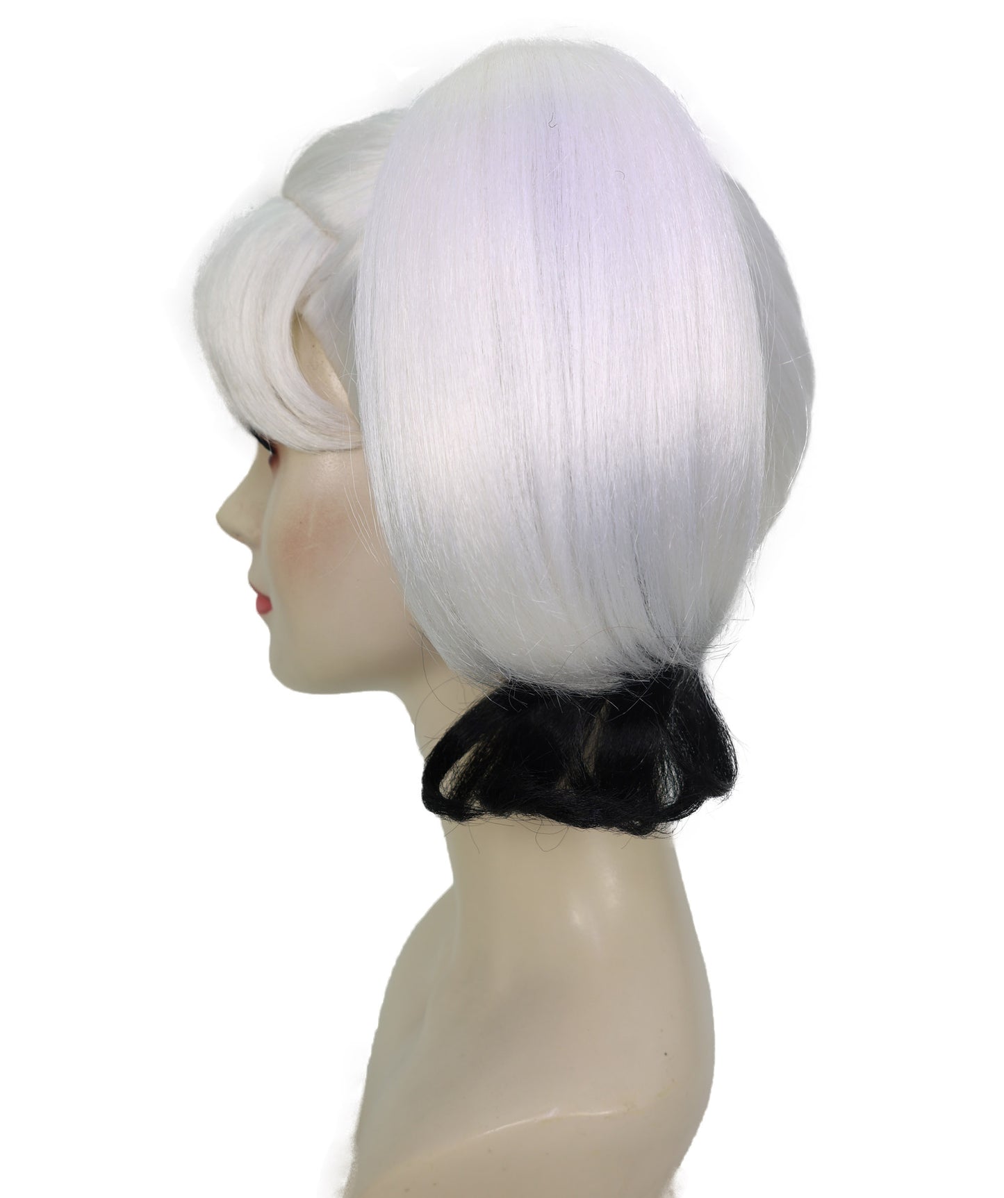 Wigs2you H-7175レディース ブラック＆ホワイト ツインテールウィッグ 前髪付き | スプリットカラー カール 合成繊維 フルウィッグ | コスプレ・ハロウィン・仮装・イベント・パーティー・普段使い用