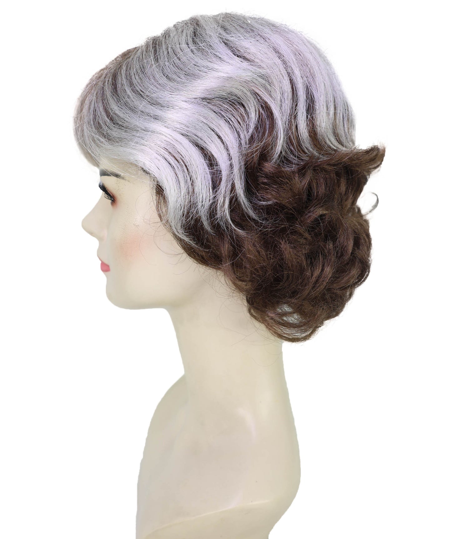 Wigs2you H-7176レディース ゴールデングラデーション ショートカールウィッグ | 合成繊維 フルウィッグ | コスプレ・ハロウィン・舞台・テーマパーティー・イベント・普段使い用