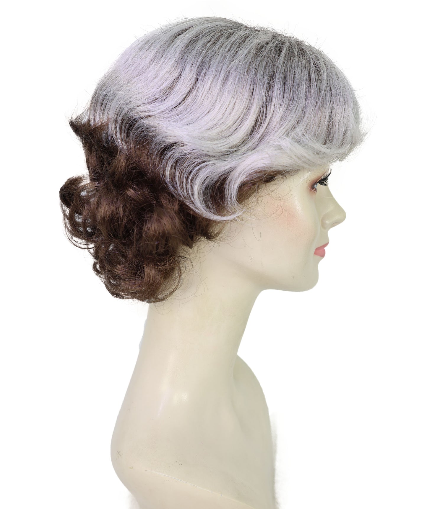 Wigs2you H-7176レディース ゴールデングラデーション ショートカールウィッグ | 合成繊維 フルウィッグ | コスプレ・ハロウィン・舞台・テーマパーティー・イベント・普段使い用