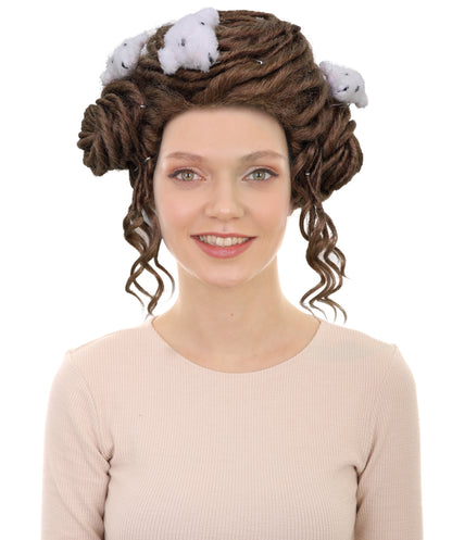 Wigs2you H-7178レディース ブラック＆パープル ミディアムボブウィッグ サイドバング付き | ストレート 合成繊維 フルウィッグ 通気性 キャップレス | コスプレ・ハロウィン・イベント・パーティー・普段使い用