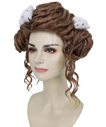 Wigs2you H-7178レディース ブラック＆パープル ミディアムボブウィッグ サイドバング付き | ストレート 合成繊維 フルウィッグ 通気性 キャップレス | コスプレ・ハロウィン・イベント・パーティー・普段使い用