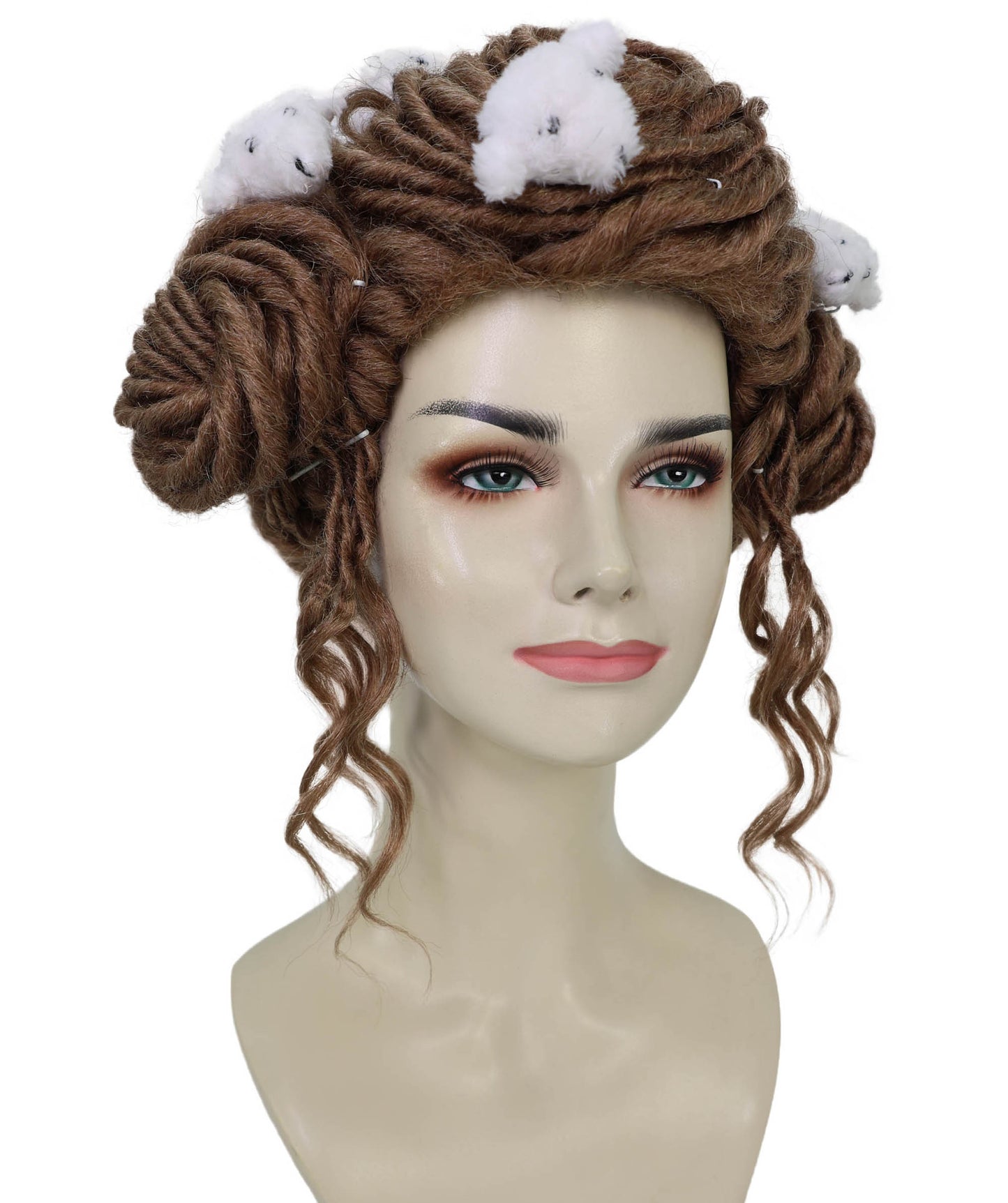 Wigs2you H-7178レディース ブラック＆パープル ミディアムボブウィッグ サイドバング付き | ストレート 合成繊維 フルウィッグ 通気性 キャップレス | コスプレ・ハロウィン・イベント・パーティー・普段使い用