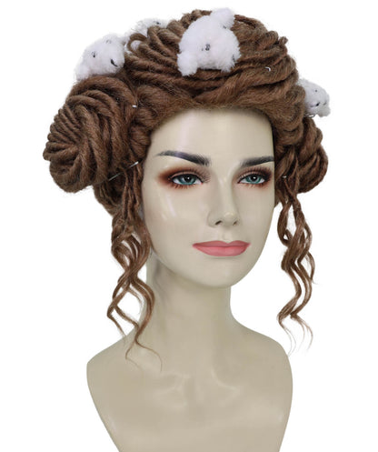 Wigs2you H-7178レディース ブラック＆パープル ミディアムボブウィッグ サイドバング付き | ストレート 合成繊維 フルウィッグ 通気性 キャップレス | コスプレ・ハロウィン・イベント・パーティー・普段使い用