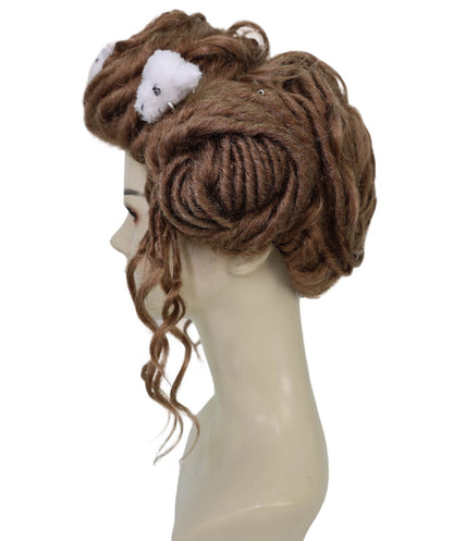 Wigs2you H-7178レディース ブラック＆パープル ミディアムボブウィッグ サイドバング付き | ストレート 合成繊維 フルウィッグ 通気性 キャップレス | コスプレ・ハロウィン・イベント・パーティー・普段使い用
