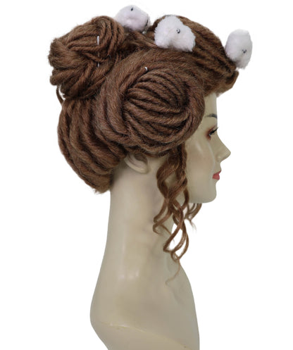 Wigs2you H-7178レディース ブラック＆パープル ミディアムボブウィッグ サイドバング付き | ストレート 合成繊維 フルウィッグ 通気性 キャップレス | コスプレ・ハロウィン・イベント・パーティー・普段使い用