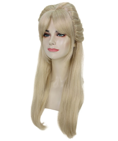 Wigs2you H-7185 女性用ドール風ブロンドロングレトロウィッグ｜ハロウィン＆コスプレウィッグ｜難燃性合成繊維