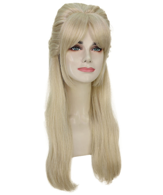 Wigs2you H-7185 女性用ドール風ブロンドロングレトロウィッグ｜ハロウィン＆コスプレウィッグ｜難燃性合成繊維