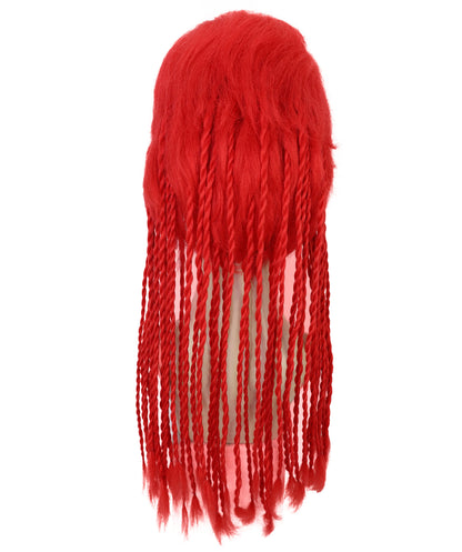 Wigs2you H-7186 女性用クラブウィッグ（レイブレッドの三つ編み付き）｜大人のための大胆なパーティーヘアピース｜レイブイベント、コスプレ、テーマパーティー用ウィッグ