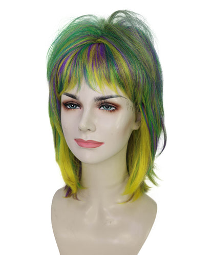 Wigs2you H-7188 女性用マルディグラ・チョッピーレイヤードウィッグ｜ファットチューズデーパーティー用ヘアピース｜パーティー、コスプレ、ステージパフォーマンス、テーマイベントに最適