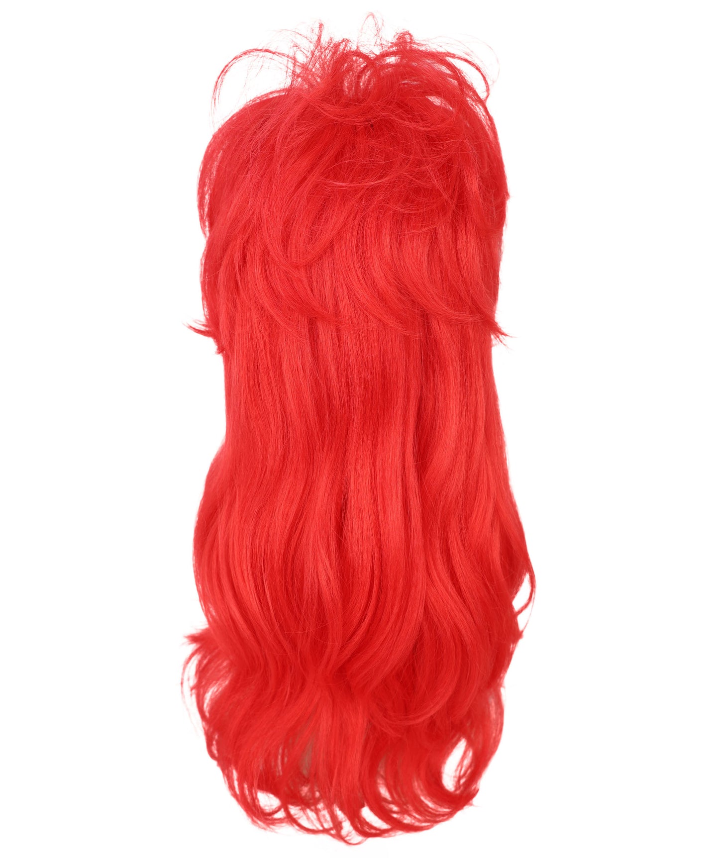 Wigs2you H-7189 女性用パンク風レッド＆ブラックウェーブロングウィッグ｜ハロウィンパーティーにぴったりのエッジの効いたロッカースタイル｜通気性の良いキャップ