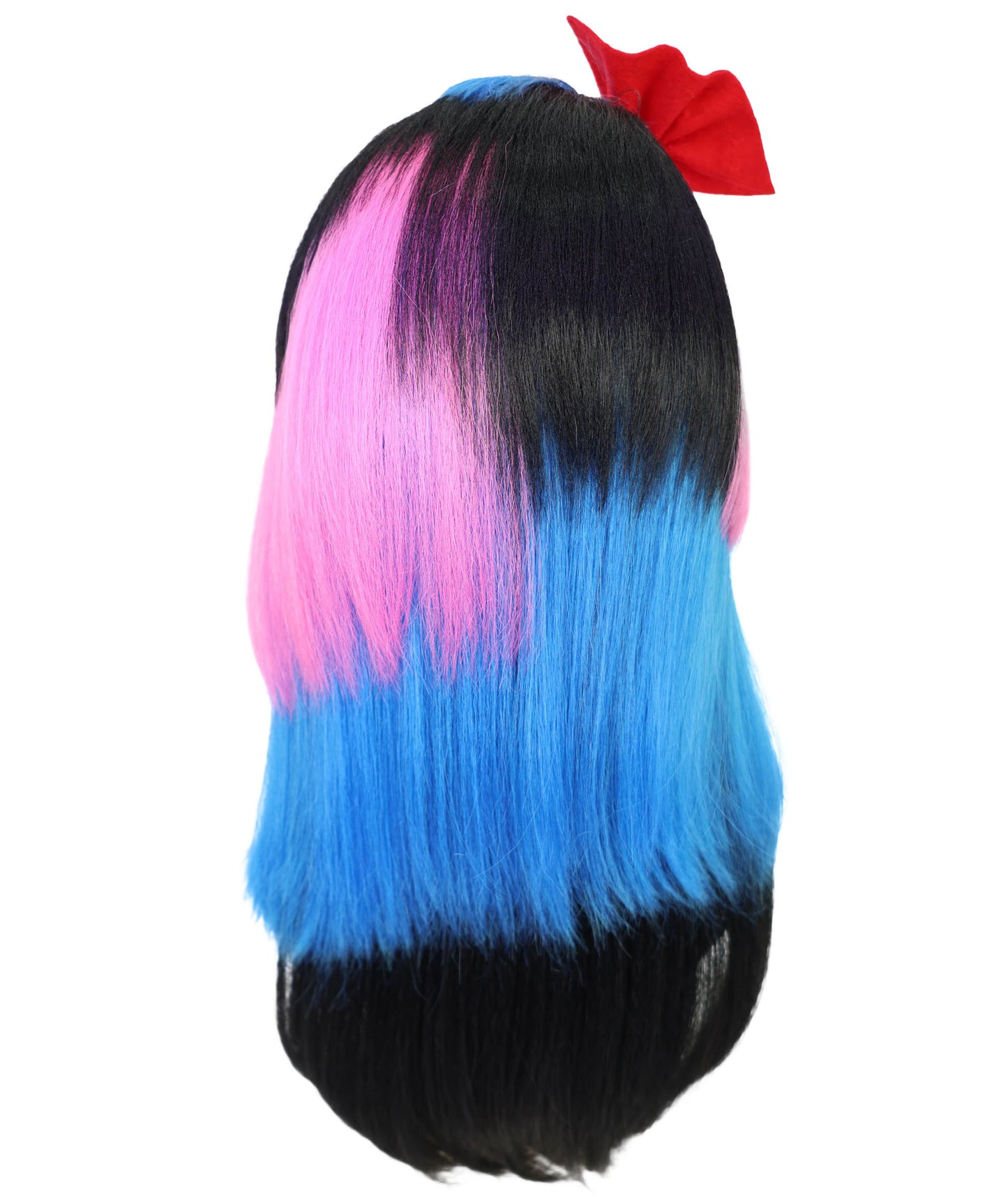 Wigs2you H-7190 女性用エレガントなロングマルチカラーウィッグ（ハイライトとカーテンバング付き）｜ナチュラルストレートスタイル｜ハロウィンに最適｜通気性の良いキャップレスキャップ