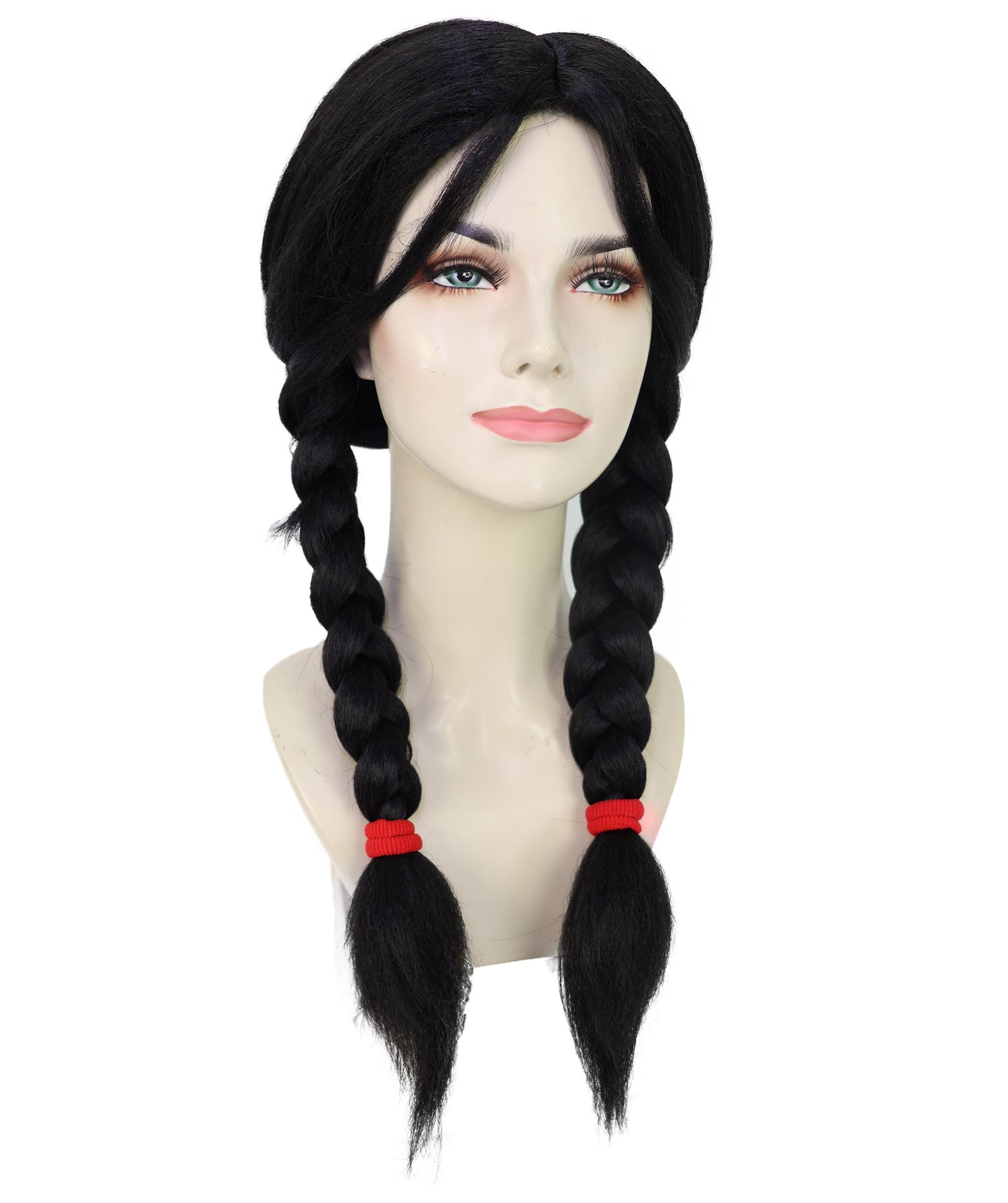 Wigs2you H-7193ファンタジー風ロング編み込み黒ウィッグ｜エレガントな大人用コスプレヘアピース｜ハロウィンロールプレイ＆テーマイベント
