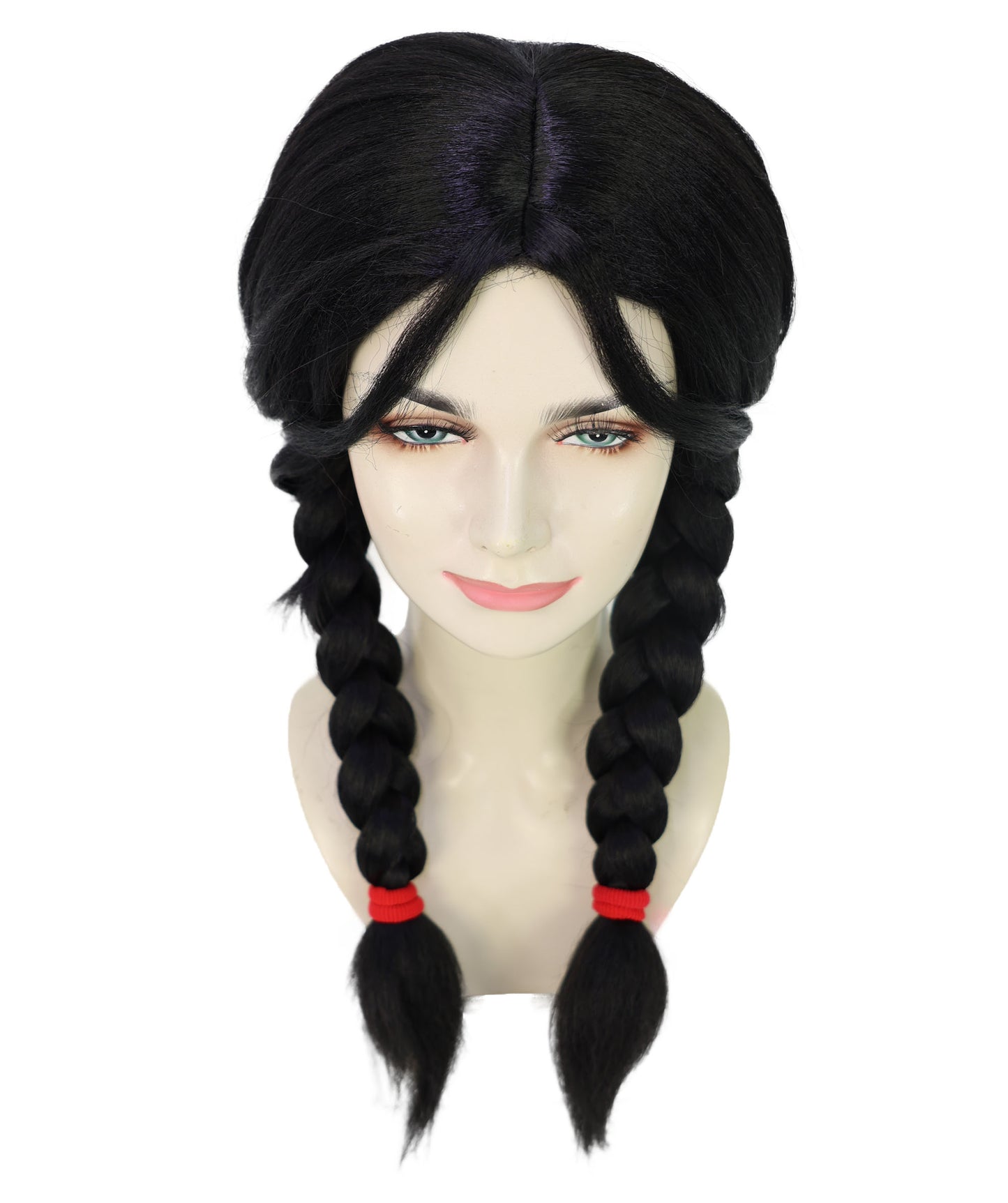Wigs2you H-7193ファンタジー風ロング編み込み黒ウィッグ｜エレガントな大人用コスプレヘアピース｜ハロウィンロールプレイ＆テーマイベント