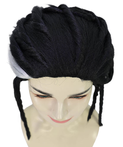 Wigs2you H-7195 自然な生え際が特徴の女性用黒編み込みウィッグ｜ファンタジーアドベンチャーのヒロイン風｜ハロウィンに最適｜通気性の良いキャップ