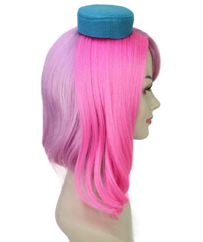 Wigs2you H-7196 女性用未来的なアニメ風ミディアムマルチウィッグ｜洗練された大人用コスプレヘアピース｜ハロウィン、ロールプレイ、テーマイベント