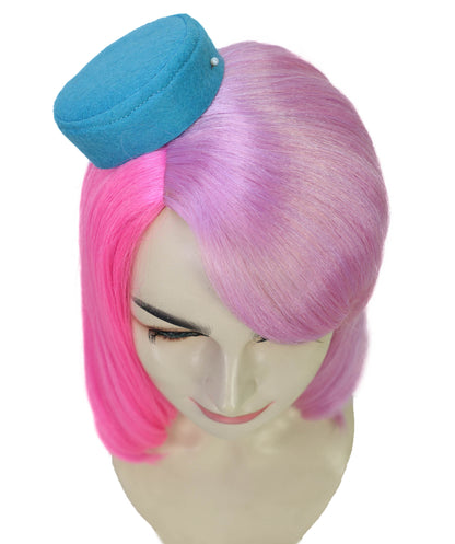 Wigs2you H-7196 女性用未来的なアニメ風ミディアムマルチウィッグ｜洗練された大人用コスプレヘアピース｜ハロウィン、ロールプレイ、テーマイベント