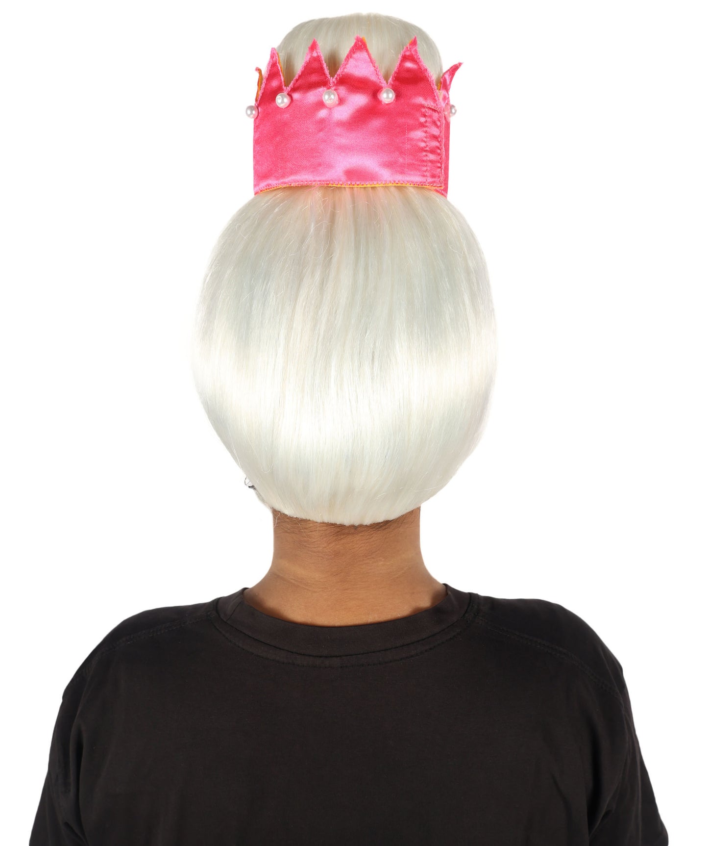 Wigs2you H-7201女性用 ホワイトロングストレートウィッグ ハイクラウンデザイン 17インチ 約43cm プリンセス風 コスプレ ハロウィン 仮装 通気性キャップレスキャップ
