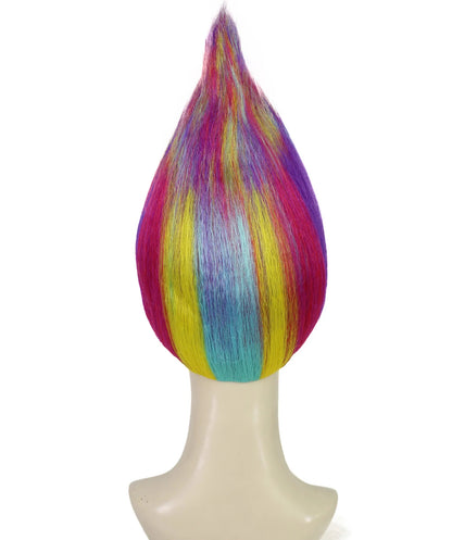 Wigs2you H-7202大人女性用レインボーオニオンスタイルハイポイントトロールウィッグ｜ハロウィンに最適｜通気性の良いキャップレスキャップ