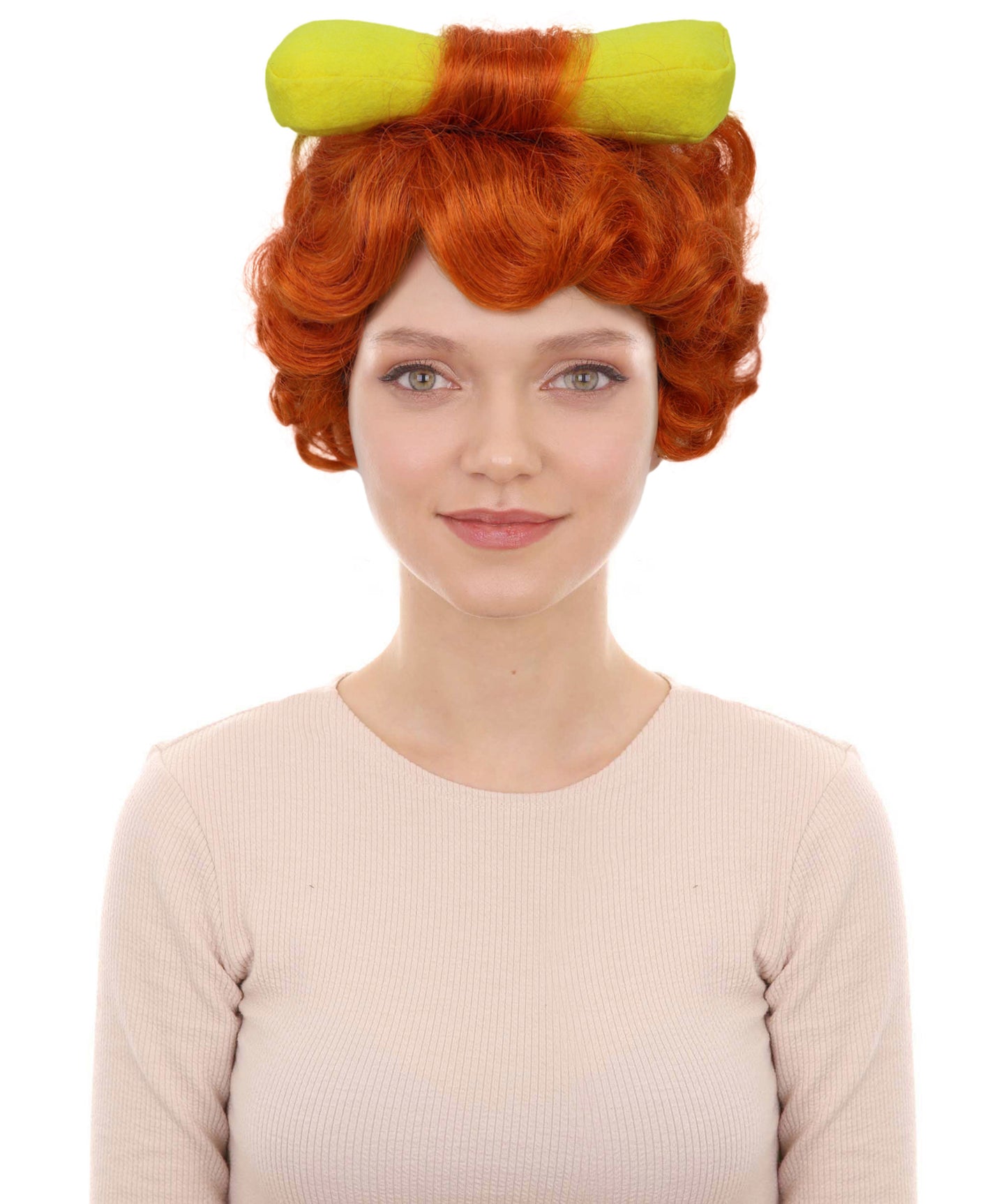 Wigs2you H-7204 女性用レトロ先史時代風マルチカラーウィッグ（骨のヘアアクセサリー付き）｜ヴィンテージ80年代スタイル｜ハロウィン、舞台パフォーマンス