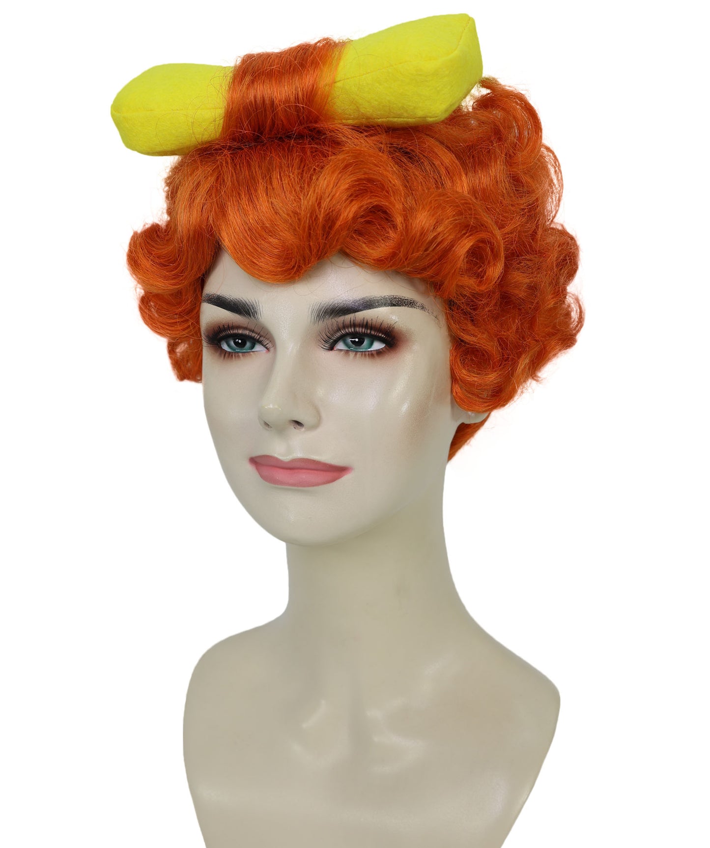 Wigs2you H-7204 女性用レトロ先史時代風マルチカラーウィッグ（骨のヘアアクセサリー付き）｜ヴィンテージ80年代スタイル｜ハロウィン、舞台パフォーマンス